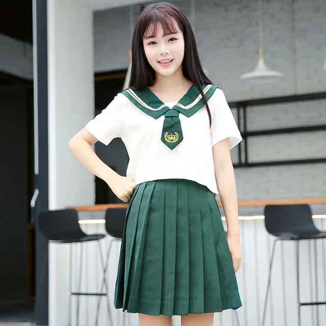 Green skirt uniform sale