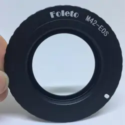 Foleto New AF III Confirm M42 Lens to for EOS Adapter For Canon Camera EF Mount ring 60D 550D 600D 7D 5D 1100D Black