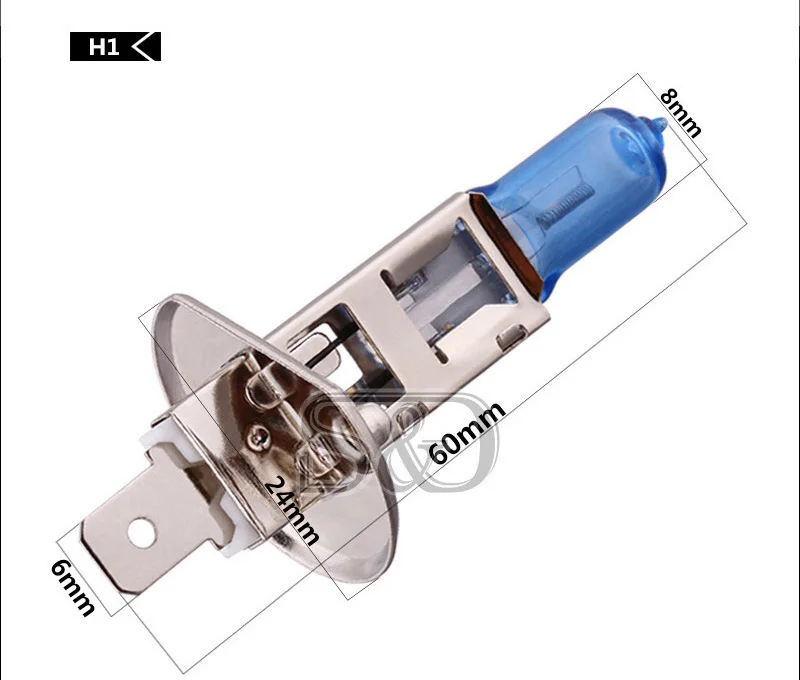 슈퍼 브라이트 할로겐 전구, 자동차 헤드라이트 안개등 램프, 흰색 주차, H1, H3, H4, H7, H8, H9, H11, 9005, HB3, 9006, HB4, 100W, 6000K