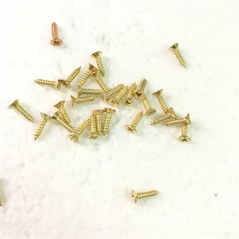 500Pcs Yellow Color Self-tapping Screws,Flat Head Screws,Cross Screw,Matching Nails,M2*6/M2*8/M2*10/M2.5*12/M3*14