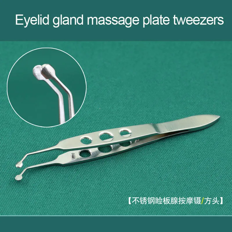 Ophthalmic palpebral gland massage tweezers clamp meibomian gland flap eyelid surgeryl tool forceps clip fat eye apparatus