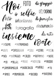 Italian Words Transparent Clear Silicone Stamp Seal DIY Scrapbooking photo Album Decorative Clear Stamp W1270
