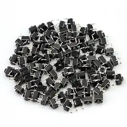 100Pcs Tactile Push Button Switch Tact Switch 6X6X5mm 4-pin DIP