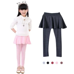 Nieuwe Komen Lente Retail meisje legging Meisjes Rok-broek Cake rok girl baby broek kids leggings Rok-broek taart rok Q2305