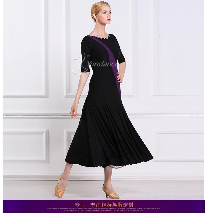 Lady Customized Ballroom Dance Dress Girls Waltz Tango Dancing Dresses Female Standard Flamenco Stage Ballroom Costumes D-0402