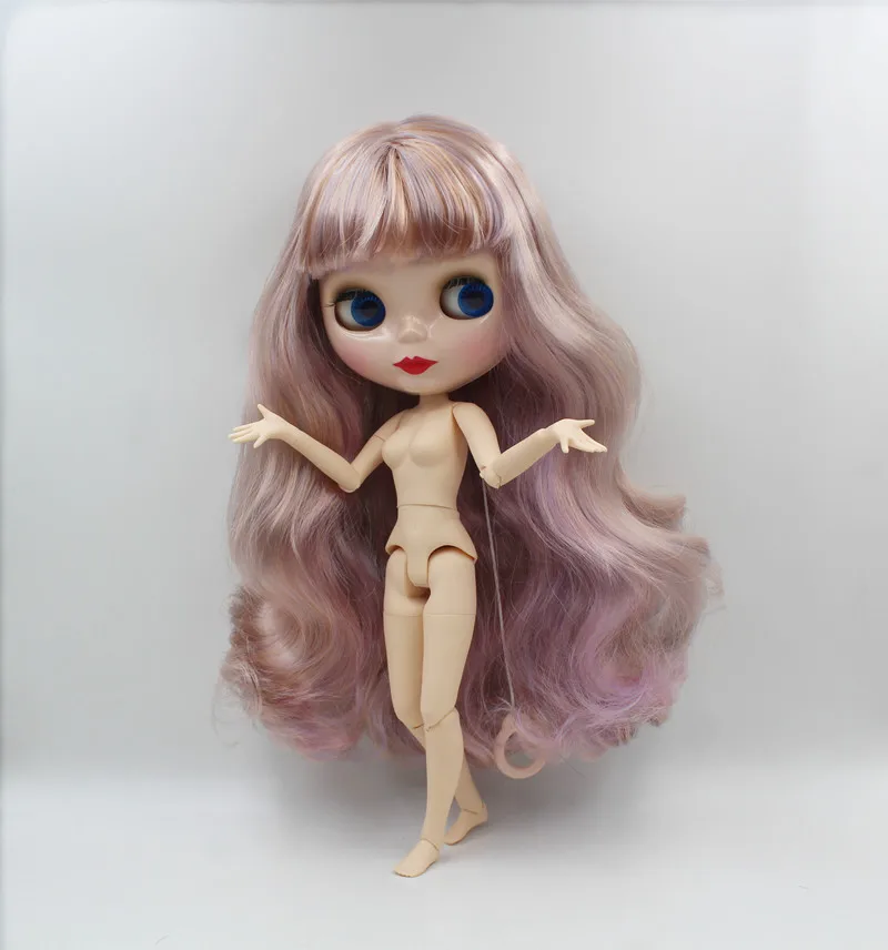 

Blygirl,Blyth doll,Mix colorful bangs, nude dolls, 7-knuckle and 19-knuckle dolls, 1/6 dolls, can change your makeup