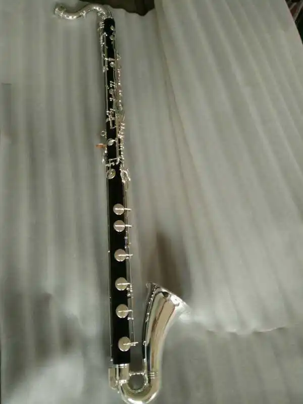 

(Low C ) bass Clarinet kit ebony wood Body silver Plated new