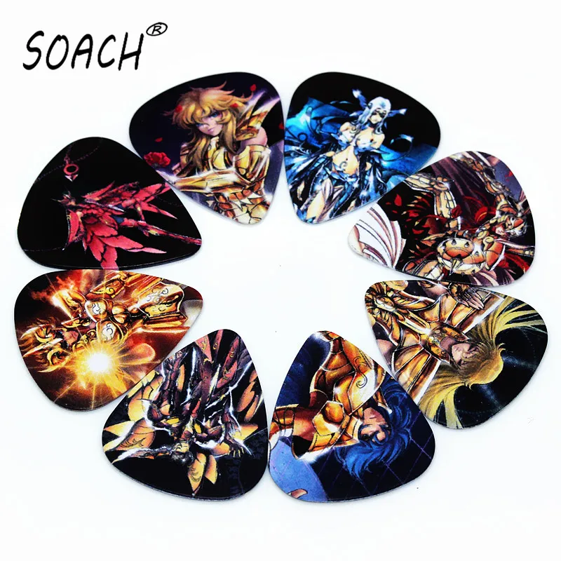 SOACH 10pcs Newest The cartoon Anime style Guitar Picks Thickness 1.0mm guitar pick for uklele Guitar Accessories