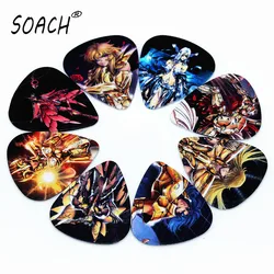 SOACH 10pcs Newest The cartoon Anime style Guitar Picks Thickness 1.0mm guitar pick for uklele Guitar Accessories