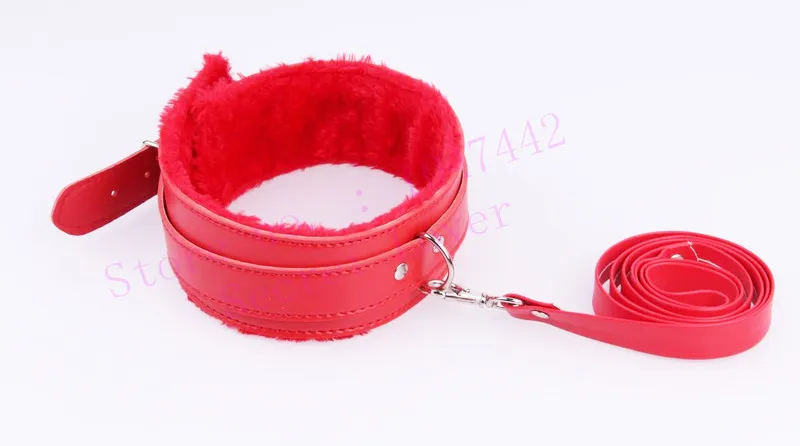 4 color PU Leather bdsm collar Plush Neck Sex Collar Fetish Bondage Adult Games Slave Restraint erotic Sex Toys For Couples.