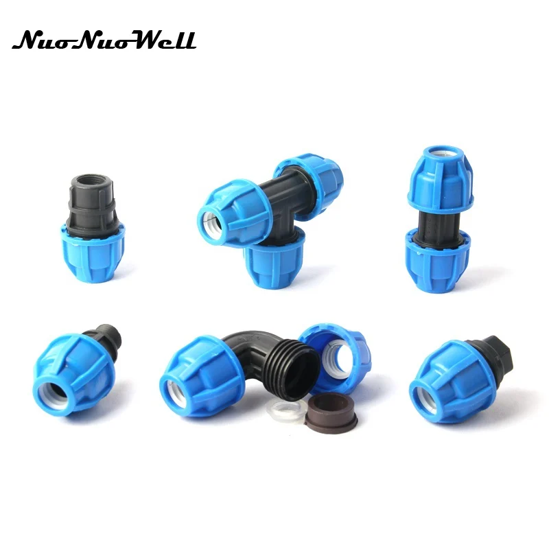 Plastic Quick Connector for PVC PPR Pipe Repair, Water Tube Joint, PE Garden Hose Adapter, Inside Diameter 20mm, NuoNuWell, 1Pc