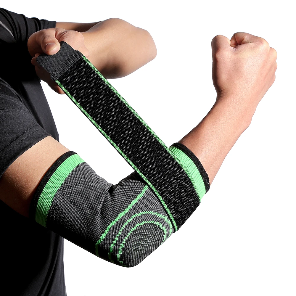 Manchon de compression de bandage respirant, orthèse de coude, protecteur de soutien pour WePackage, levage d'arthrite, volley-ball, attelle de bras de tennis