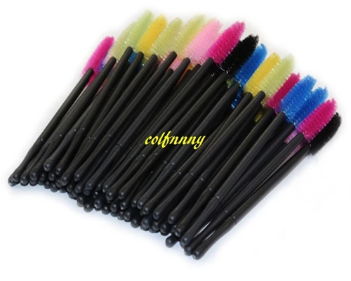 

500pcs/lot Free shipping Disposable Eyelash Brush Nylon Cosmetic Tool Mascara Applicator Eyelashes Comb Makeup Brushes