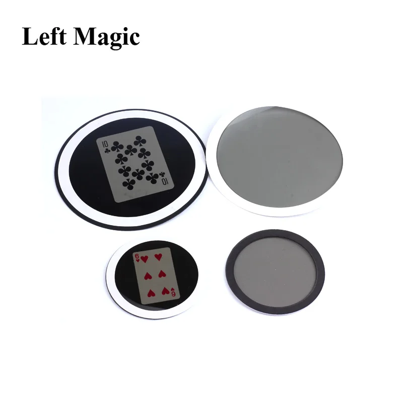 1 set  Mirror Poker Card magia gimmick accessoire magic tricks props funny magie illusion street C2036