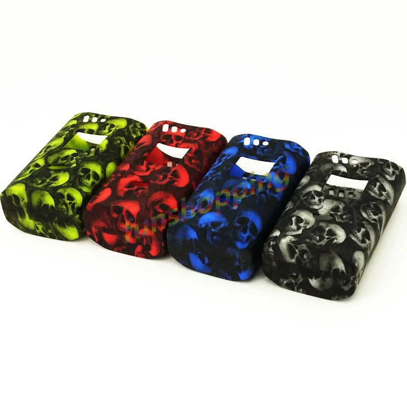 3pcs/lot New Design Alien 220w Skull Head Silicone Case Protective Silicone Case For SMOK Alien 220 W Box Mod by Random Color