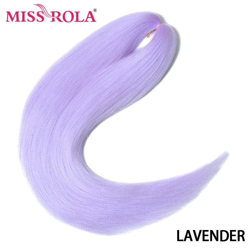 Miss Rola Synthetische 30 Inch 100g Kanekalon Haar Vlecht Yaki Recht Pre Uitgerekt Roze Groothandel Bulk Haarverlenging Jumbo Vlecht