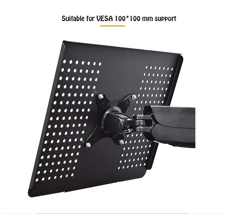 Heavy Duty 10-15.6 inch Laptop Holder Tray Notebook Cooling Laptop Support with VESA Mounting Hole 100x100mm for DIY