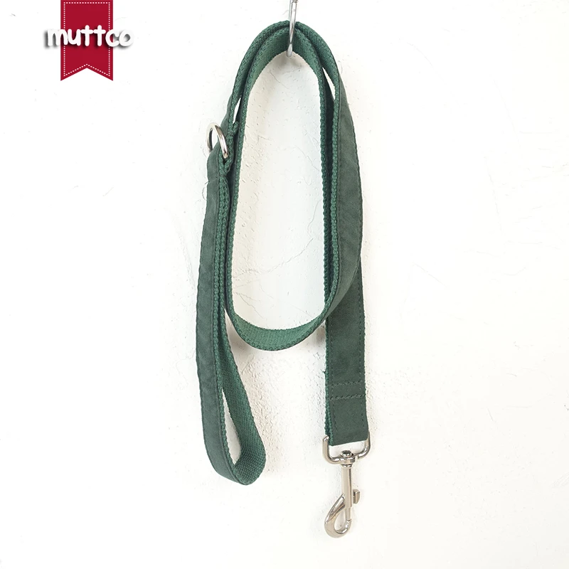 MUTTCO retailing self-designed high quality environmental leash for dog THE GREEN DAY  dog collars and leashes 5 sizes UDL019