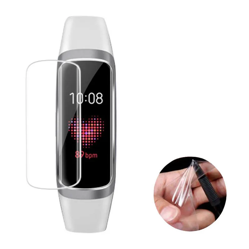 2pcs TPU Soft Full Protective For Samsung watch Galaxy Fit R370/ Fit-e R375  Film Smart Wristband Screen Protector Cover