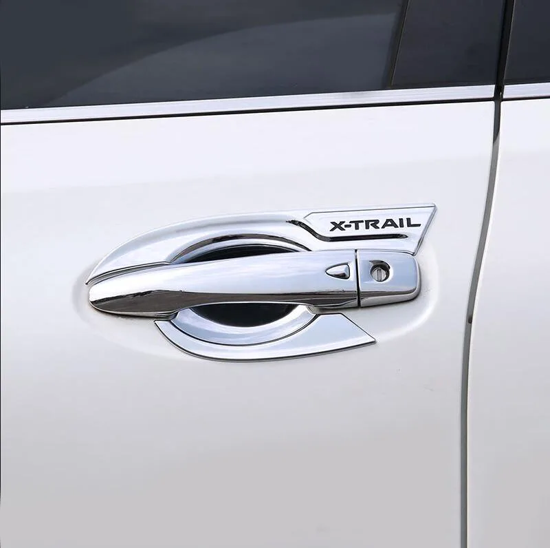 ABS Chrome Car Door Handle Cover Bowl Trim Styling Accessories Fit For Nissan X-trail T32 2014 2015 2016 2017 2018 2019