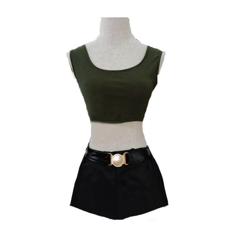 

Tomb Raider Lara Croft Cosplay Costume top+pant+belt
