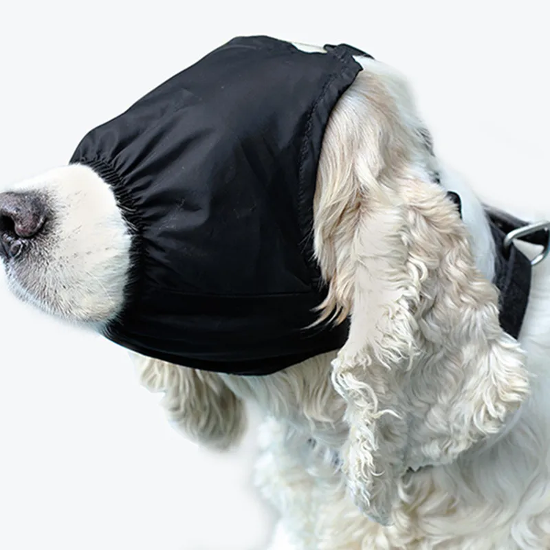 Hund Beruhigende Kappe Auge Maske Nylon Schattierung Pet Angst Maske Maulkorb Hund Augenbinde für Pflege Anti Auto Krankheit 23 JulyO2 – Detail 4
