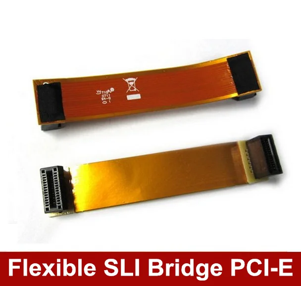 

100PCS DHL FreeShipping New Two Way NVidia Flexible SLI Bridge PCI-E Video Connector