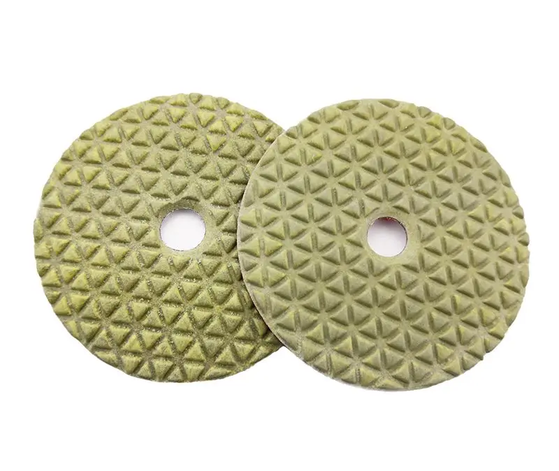 RIJILEI 10 Stück/Los 100mm Trockenpolierpads 4 Zoll Marmor-Polierpads zur Verwendung beim Polieren von Granit, Beton, Boden und Stein DPD01 – Detail 2