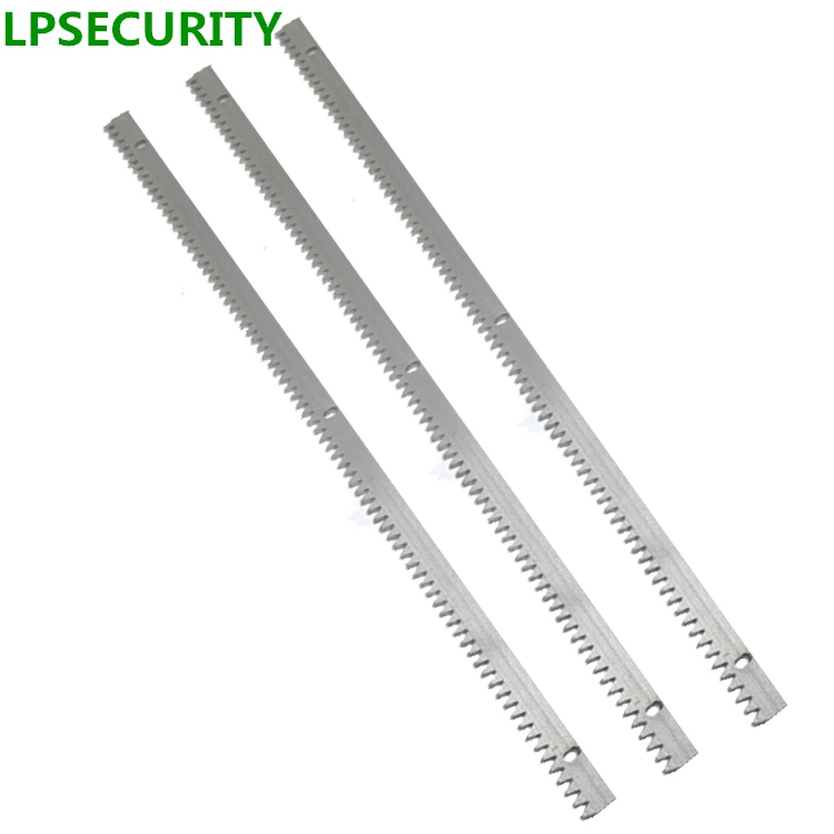 LPSECURITY 4pcs outdoor use automatic sliding gate opener galvanized steel tooth rack rails 4m totally, more than 13ft  NGR-4L