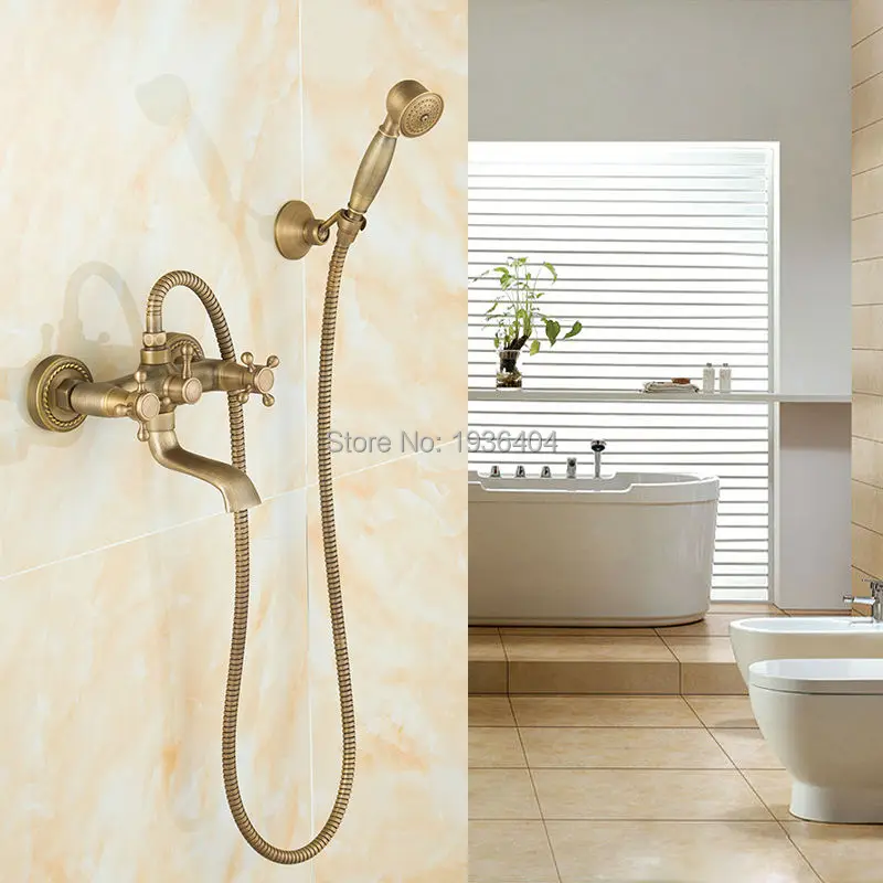 Hot Selling Antique Shower Set Swivel Classic Handshower 2 types water outlet elegant Shower Mixer Taps SF1008