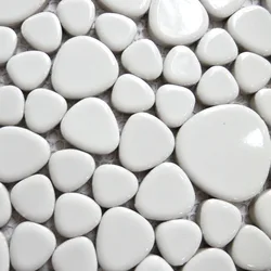 white prcelain pebble mosaic tile kitchen backsplash wallpaper bathroom swimming pool wall tiles shower fireplace TV backgroud
