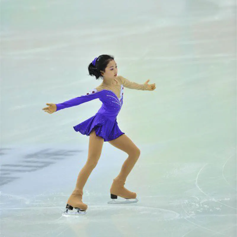 Customization Figure Skating Dresses Girls New Active Style Ice Skating Dresses For Competition Good Elasticity Skating Dresses