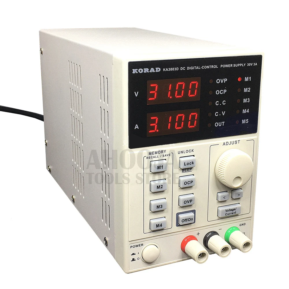 Korad KA3003D Precision Variable Adjustable 30V, 3A DC Power Supply Digital Regulated Lab Grade