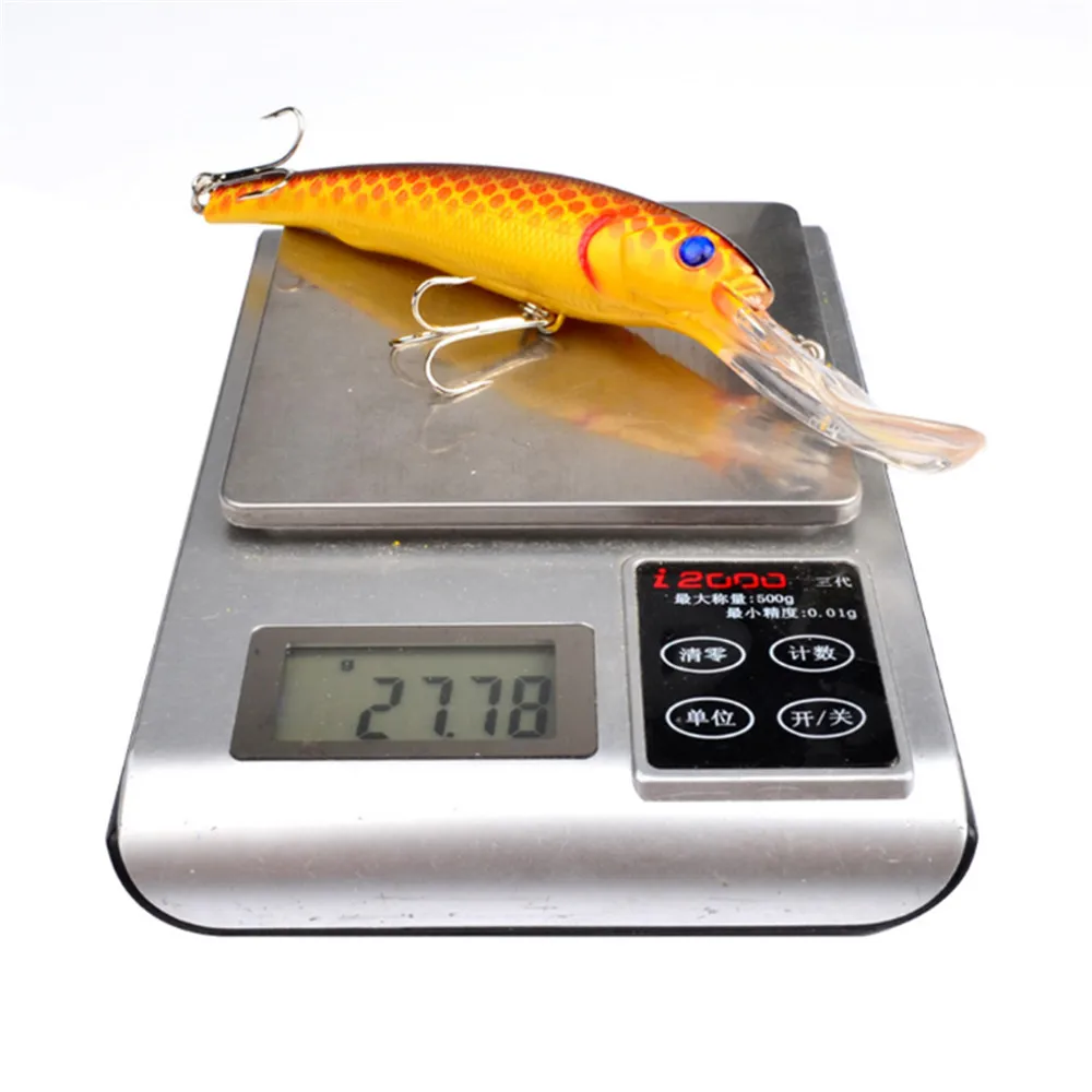 1PCS Hard Plastic Minnow Fishing Lure 28g/16.5cm Big Crankbait Artificial Bait Peche Bass Trolling Pike Carp lures Accessories