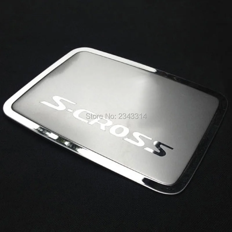 For 2014-2020 2021 Suzuki SX4 S-Cross SCross II Accessory Stainless Chrome Car Fuel Gas Tank Cap Cover Protector Trim Styling