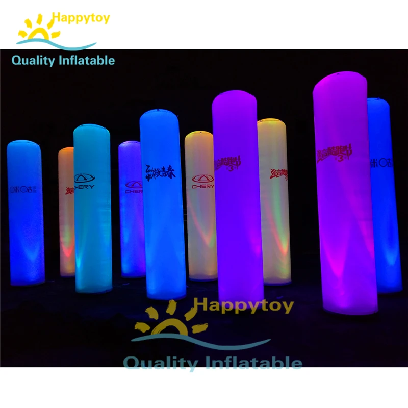 Inflatable Standing Decoration Party Decoration Inflatable Lighting Column, Bar Advertising Inflatable Pillar With LED Lights