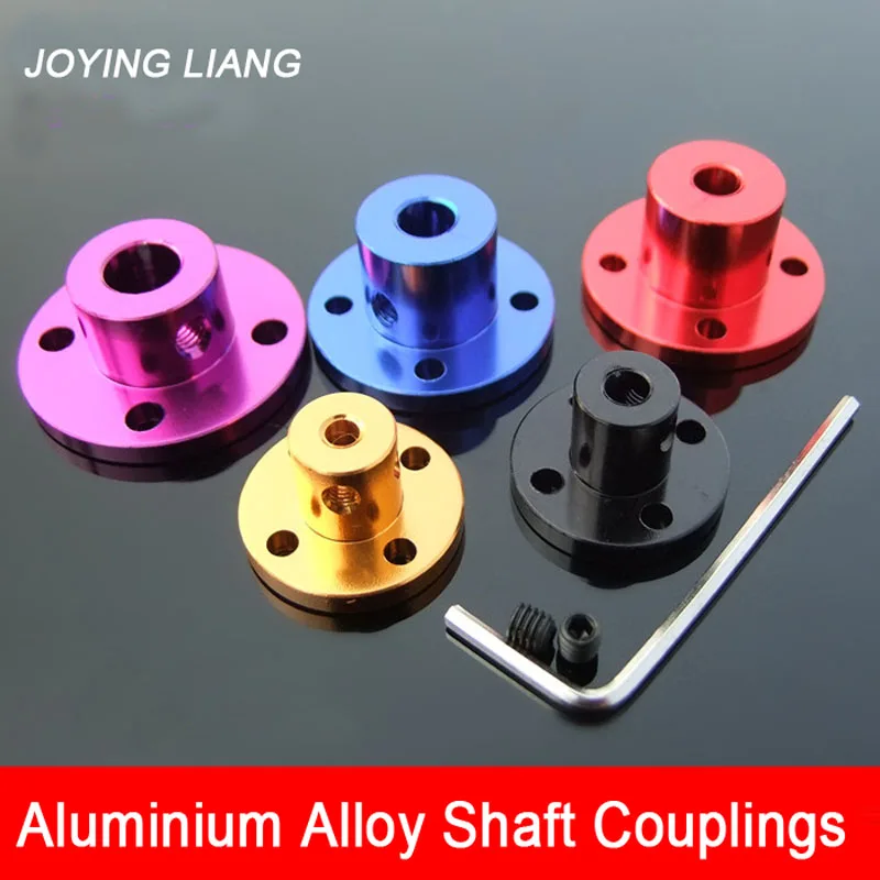 Aluminum Alloy Flange Coupling 3-8mm Rigid Flange Disc Shaft Couplings Optical Axis Support Fixed Seat