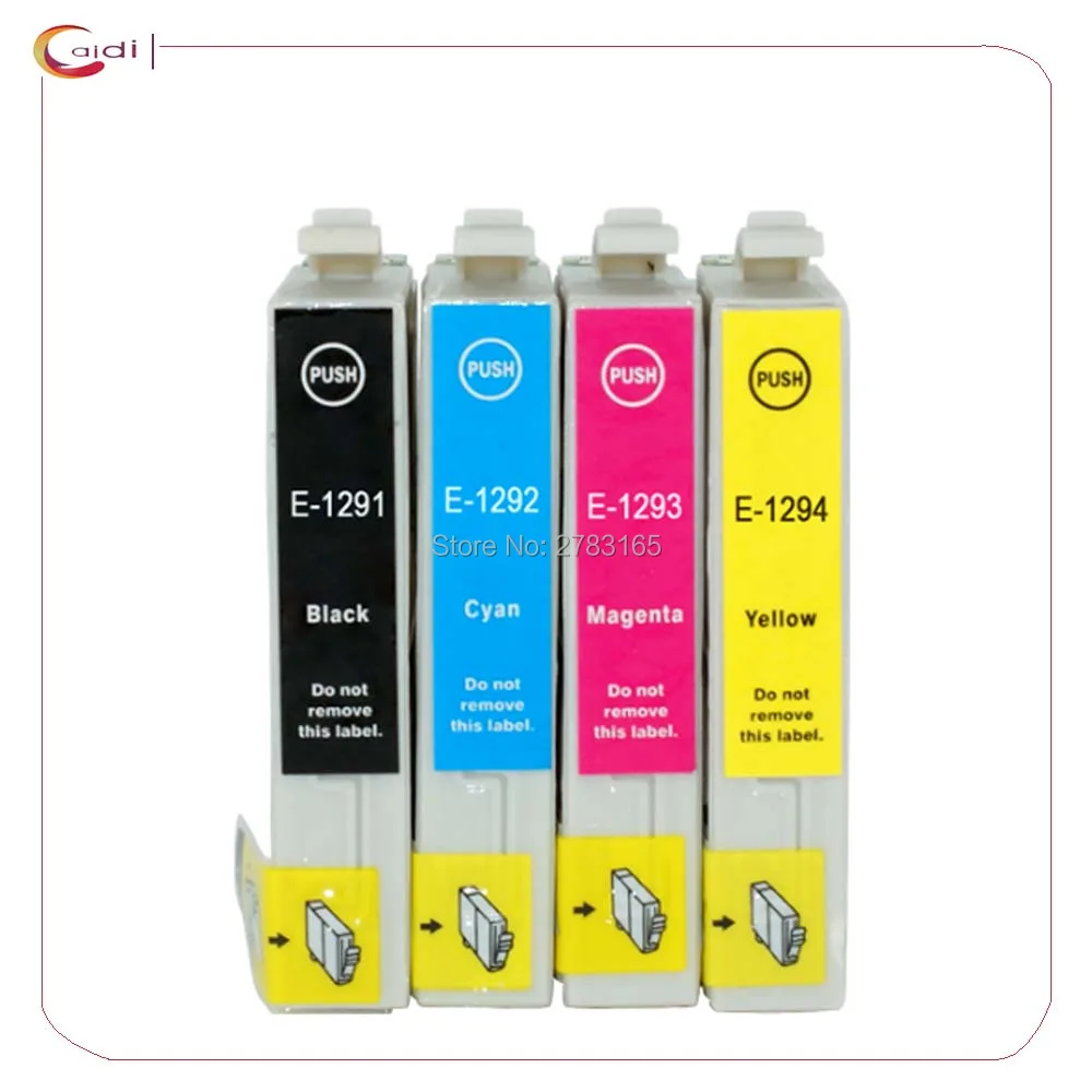 4color Compatible  Ink Cartridge for Epson Stylus SX230 SX235W SX420W SX425W SX430W SX435W SX440W SX445W Pinter Cartridge T1291