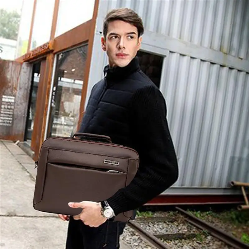 2019 New Men Oxford Handbag Zipper Men Business Polyester Laptop Soft Handle Briefcases Bags Shoulder Crossbody Bag