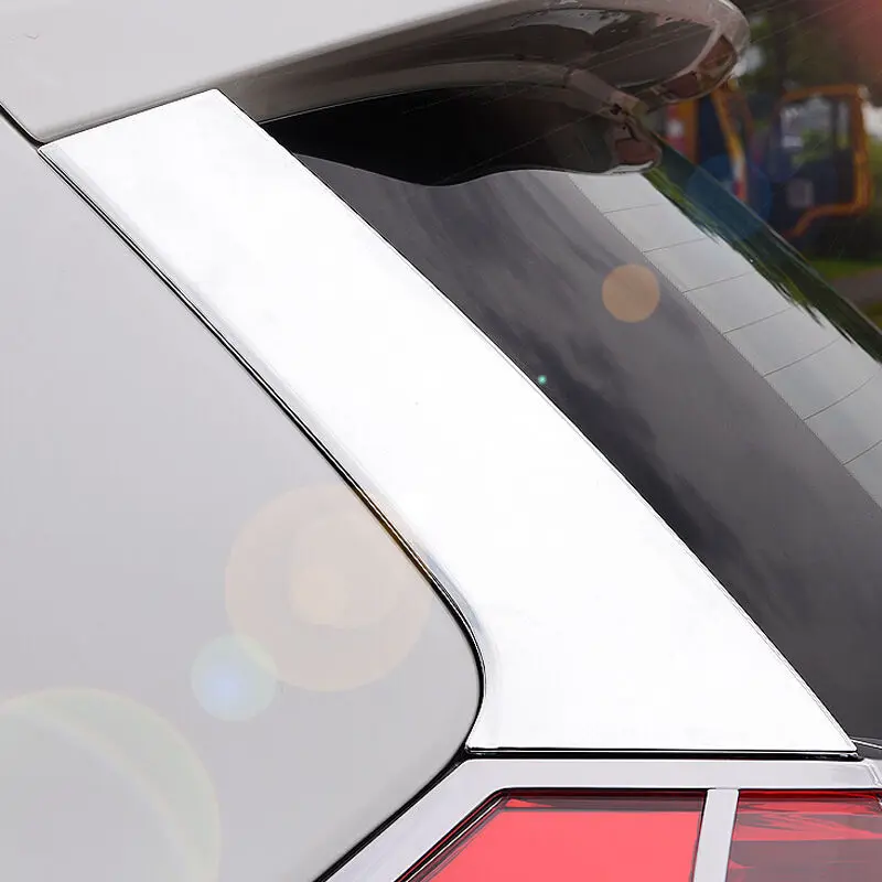 Stainless steel For Nissan X-trail Xtrail T32 Rogue 2014-2018 Rear windows pillar Spoilers Wings Cover Sticker Trim car styling