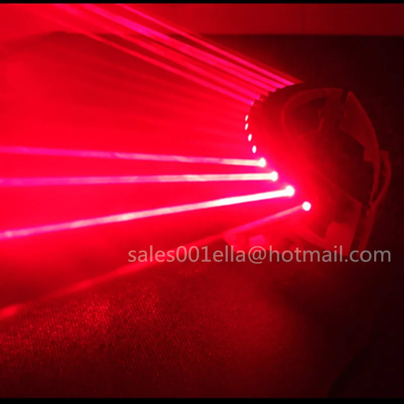 Hot Sale Red Laser Glasses Party Night Club Laserman Glasses With 16pcs Lasers Stage Flashing Eyewear For Laser Show