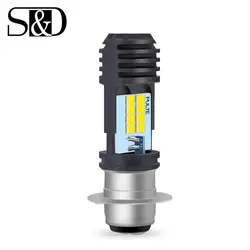 1X H6M P15D-25-1 LED Motorcycle Headlight P15D PX15D Hi/Lo Beam led Moto Motorbike HeadLamp Fog Bulb Super bright 15W 4000LM 12v