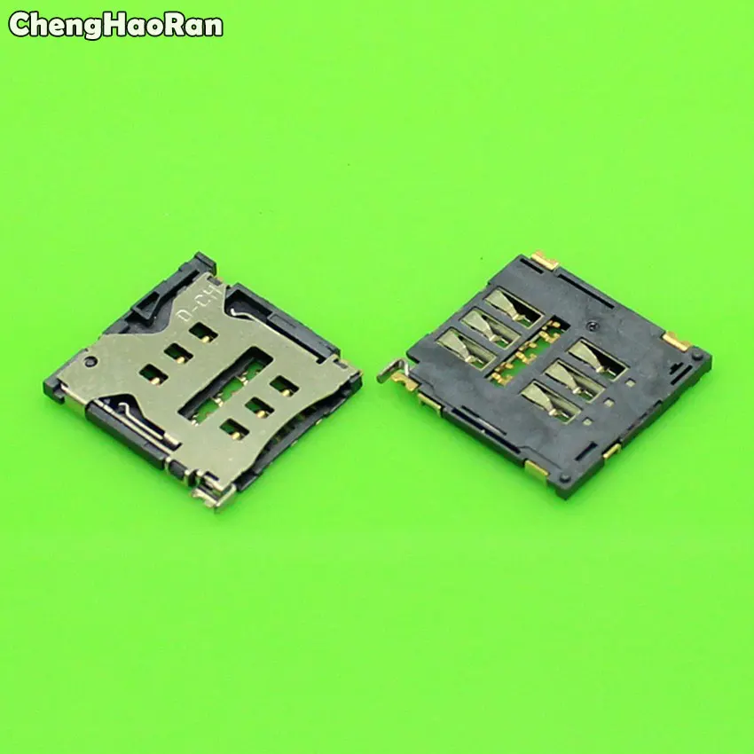 

ChengHaoRan 2pcs New Sim Card Reader Holder Slot Tray Socket For iPhone 4 4S 5 5S 5C 6 6G 4.7" Sim Reader