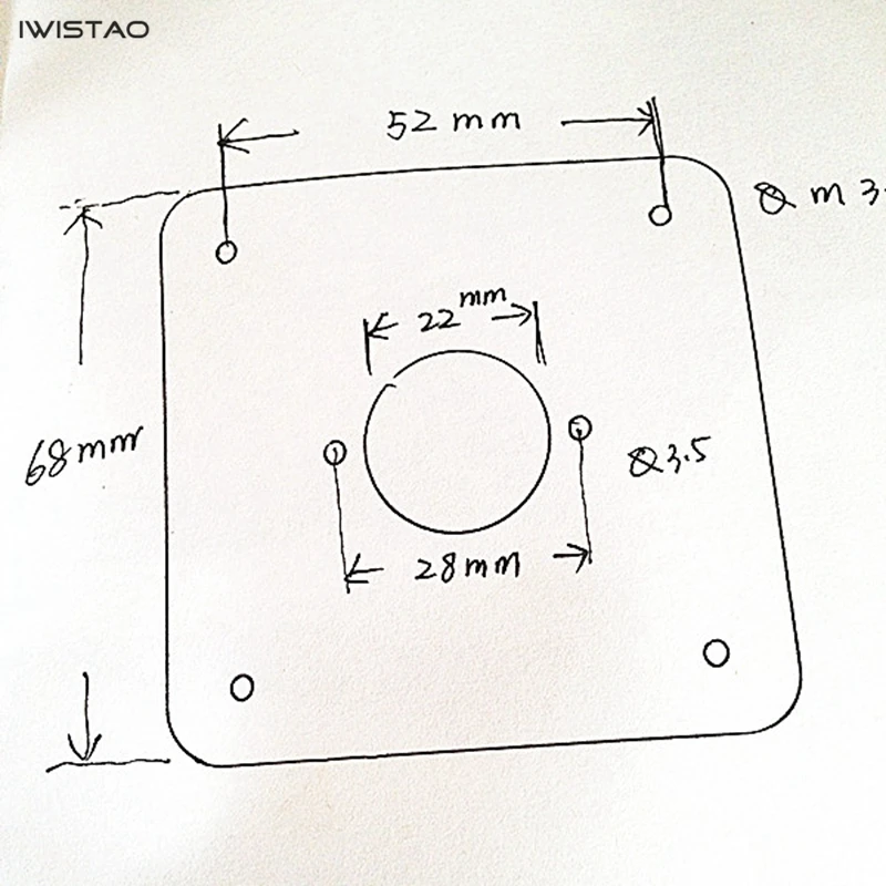 IWISTAO 1.5MM littl 9 Pin Tube Copper-plated Shock Absorber Plate Shockproof Liner for 6N2 12AX7 EL84