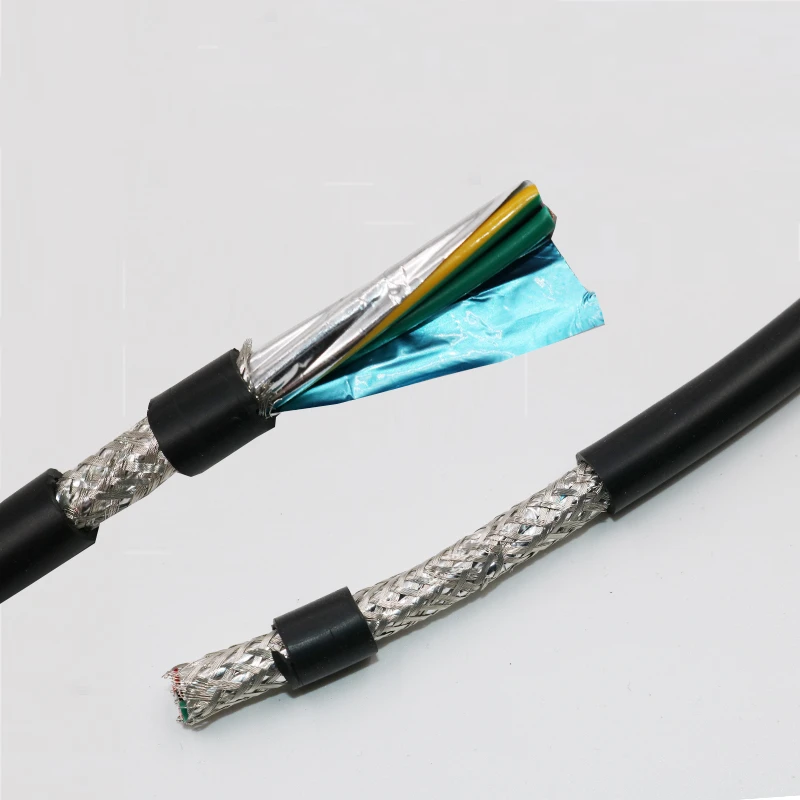 26AWG 24AWG 22AWG  2/3/4/5/6/7/8 core Shielded cable 5meters pure copper RVVP shielded wire control cable UL2464 signal wire