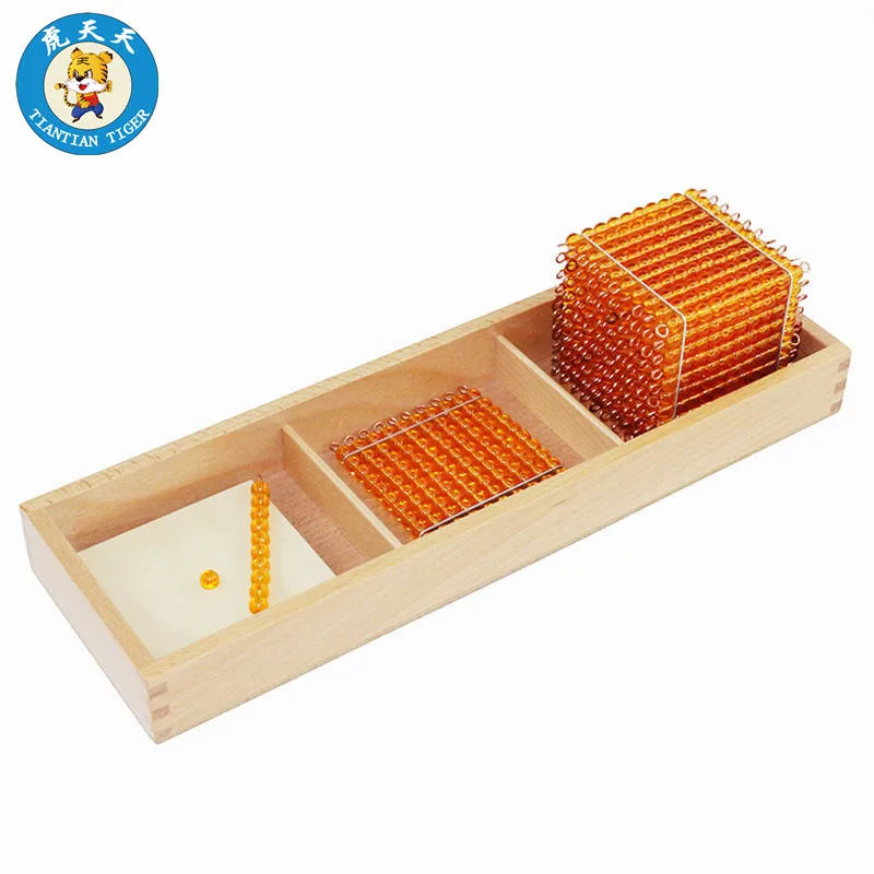 

Montessori Math Educational Material For Children Baby Preschool Toys Introduction To Decimal Quantity With Trays