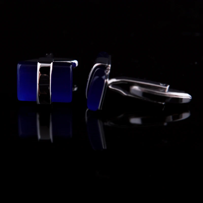 KFLK Jewelry shirt cufflinks for men\'s gift Brand cuff buttons Blue cuff link TOP High Quality abotoaduras gemelos guests