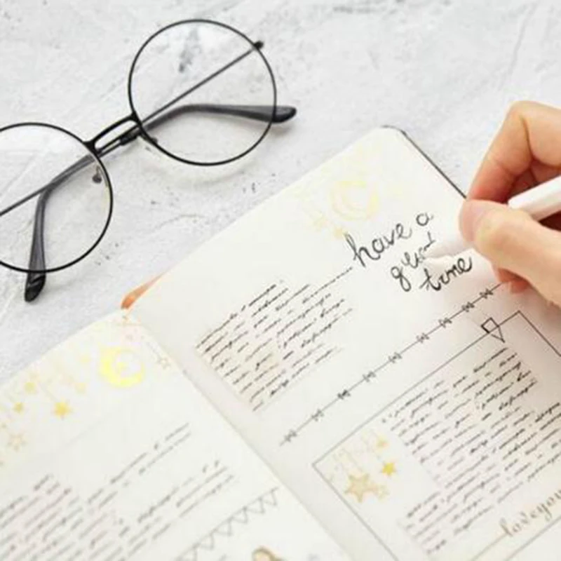 Twelve constellations series Notebook Hard copy Black white thickening Notepad Originality Organizer Blank Diary 128 sheets Gift
