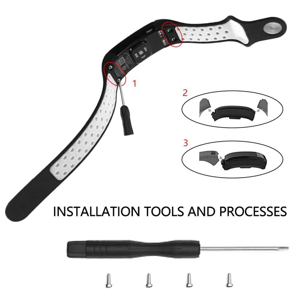 Cinturino da polso di ricambio sportivo in Silicone morbido per Garmin Vivosmart HR Smart Watch accessori tipo Split