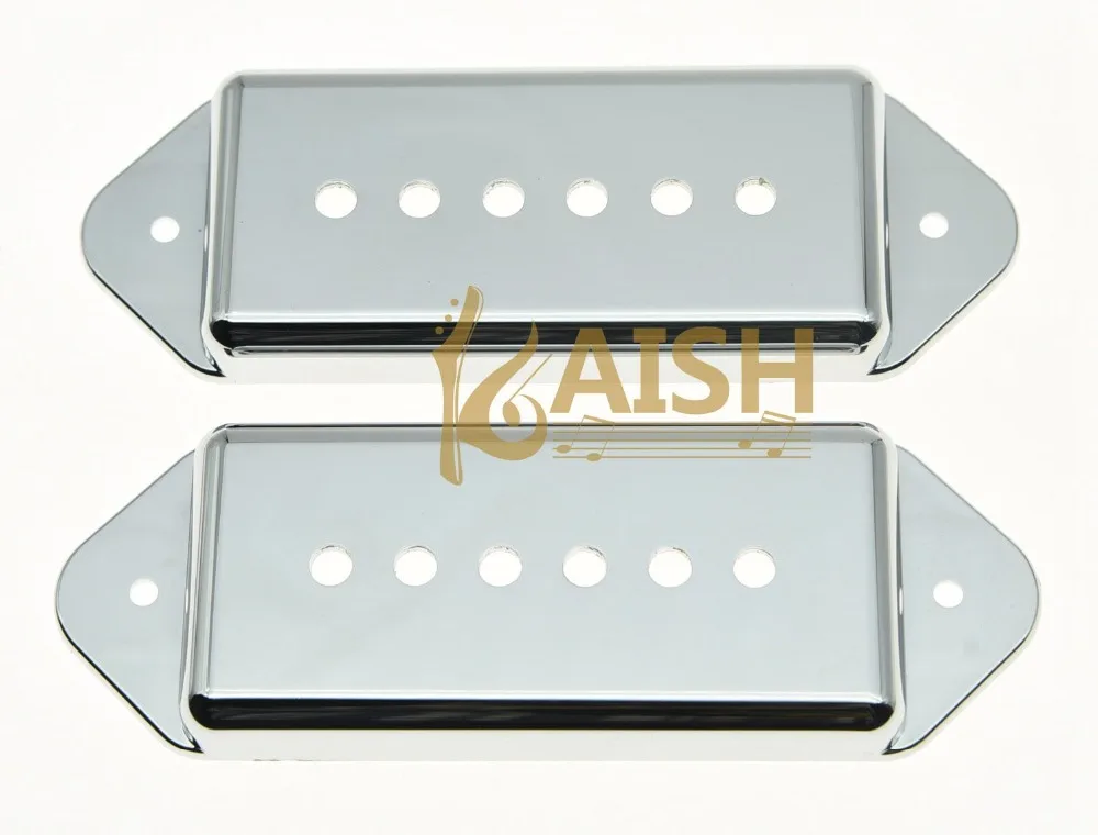 KAISH 52mm  LP P90 Dogear Guitar Pickup Cover For Chrome